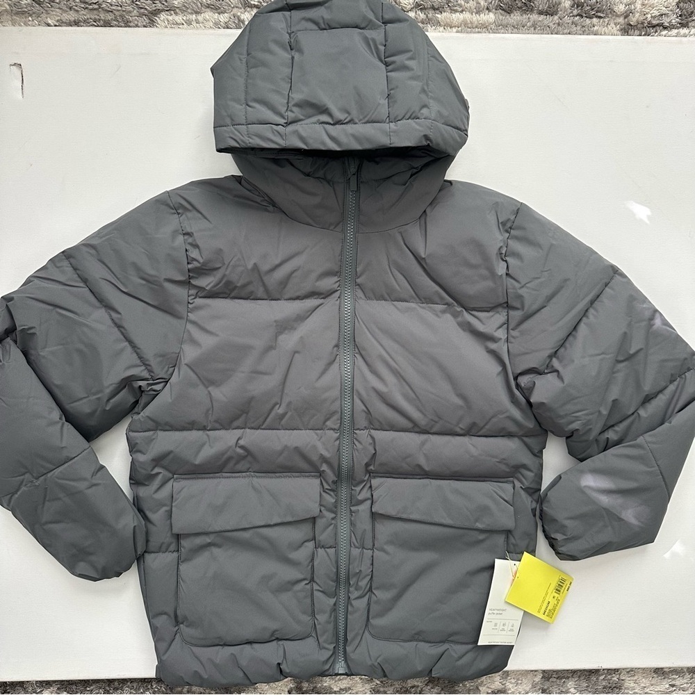 All in Motion Men's Gray Puffer Jacket Size M